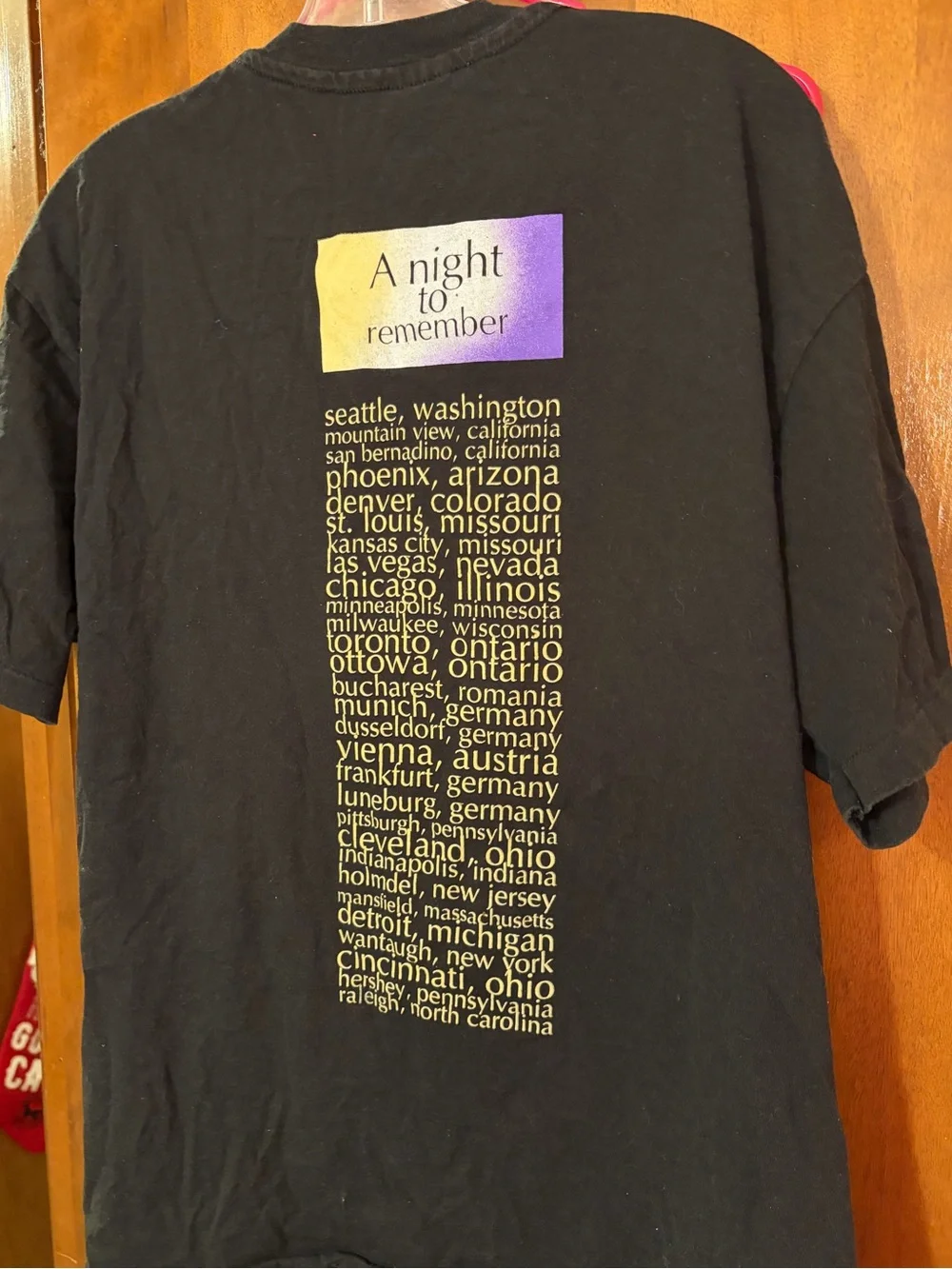 VINTAGE ❇️ Rod Stewart 1993 “A Night To Remember” Concert 🎶 T-shirt - Black XL